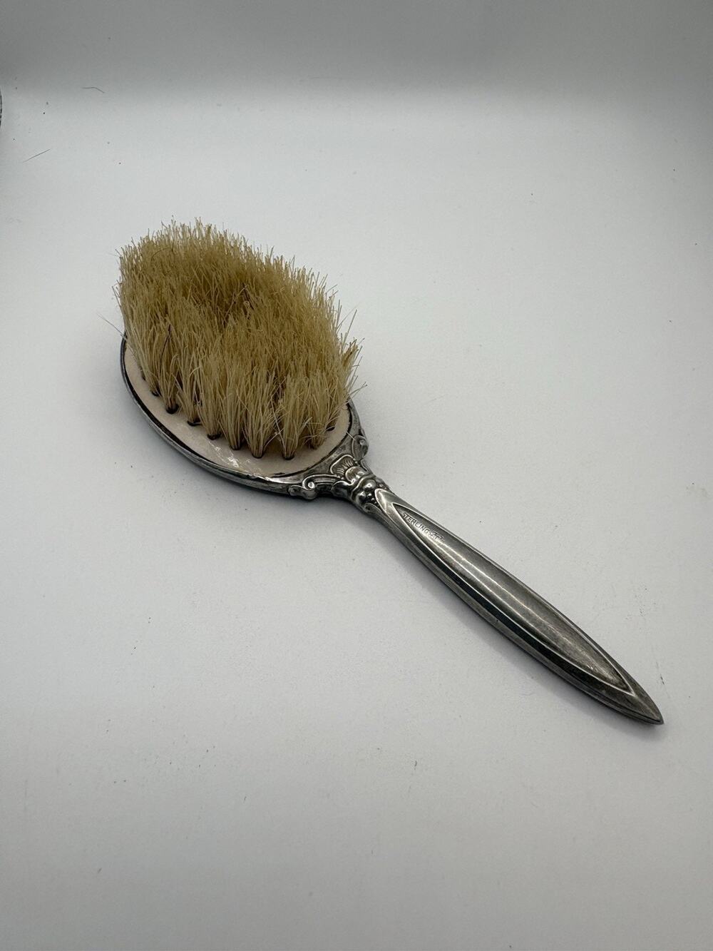 Vintage Webster Co Sterling Silver Hair Brush Art Deco No Monogram 5.5”